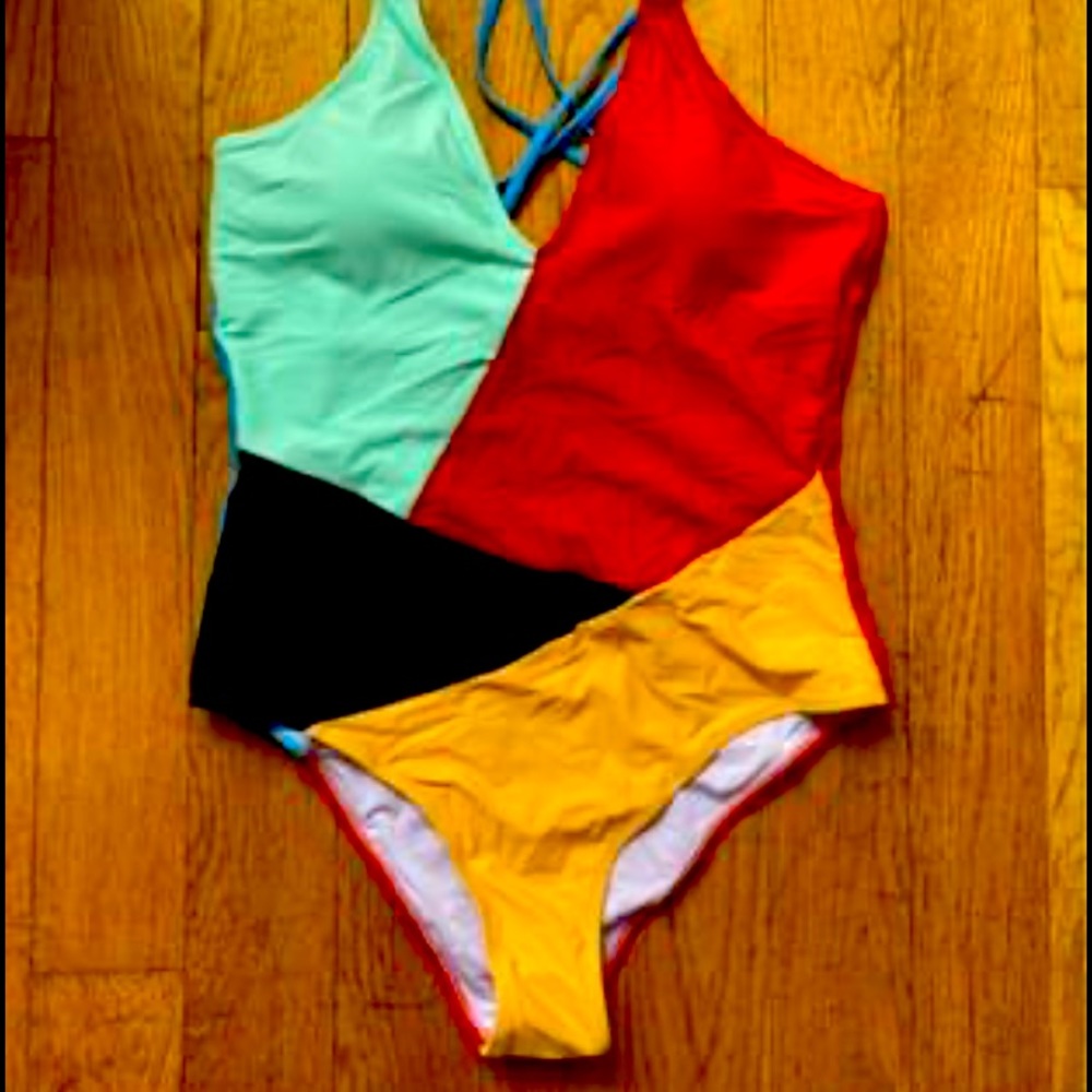 One Piece CupShe Colorblock Swimsuit (women’s L)